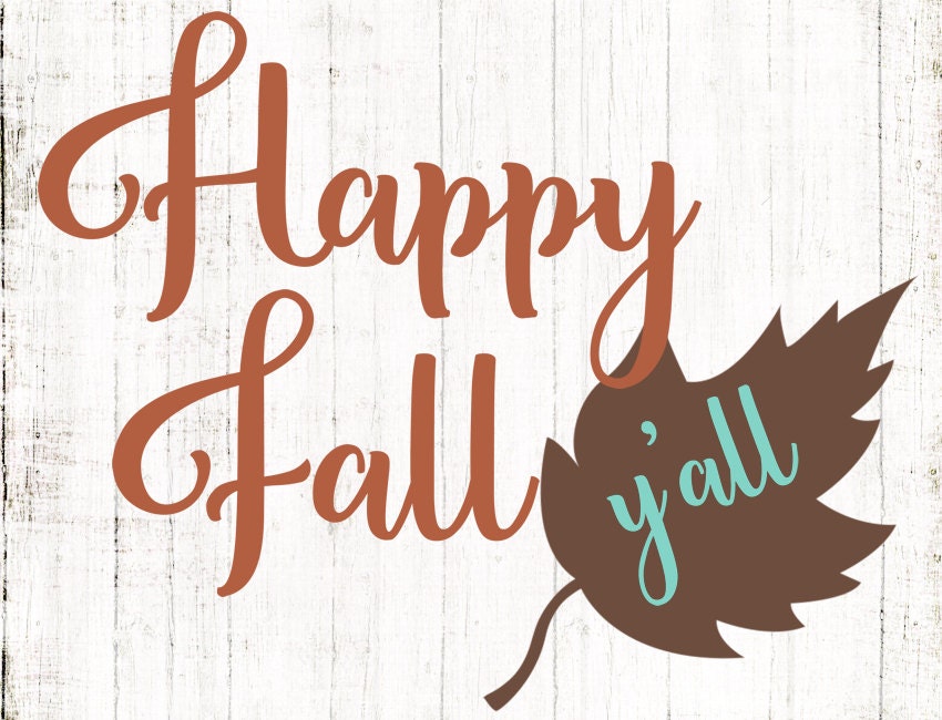 Get Happy Fall Yall Svg Background