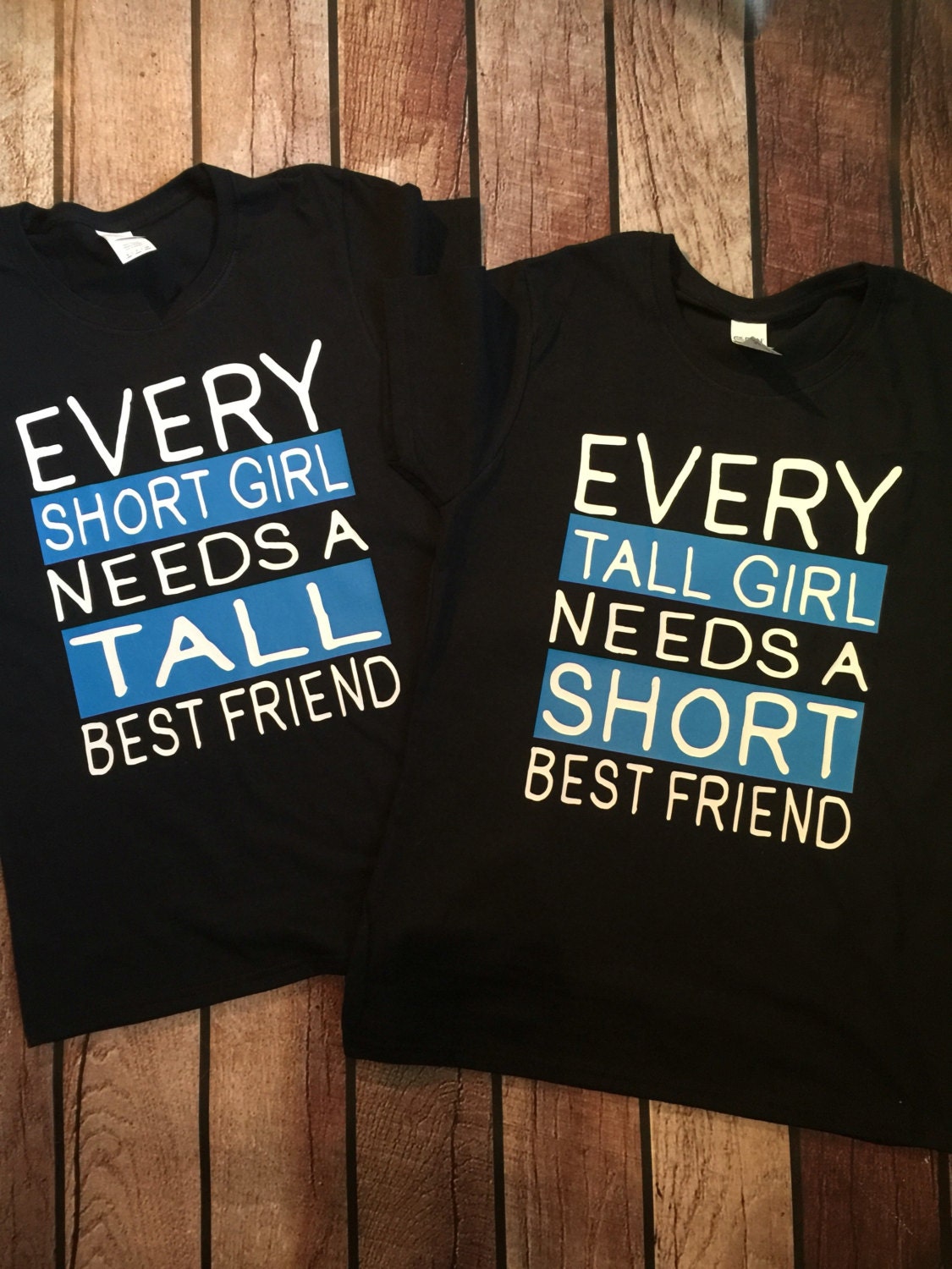 Short Girl Tall Girl best friend shirts womens clothing