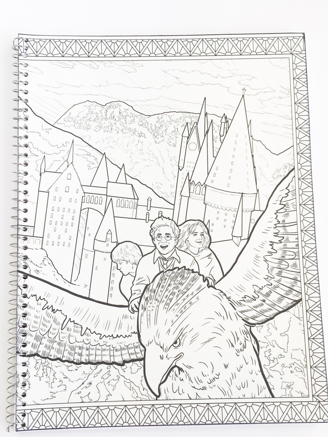 Harry Potter adult coloring book notebook with Harry Potter | Etsy