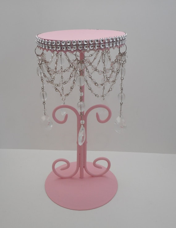 Pink Candle Holder Victorian Candle Holder Pillar