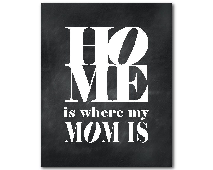 Home is where my mom is quote Mother's Day Gift
