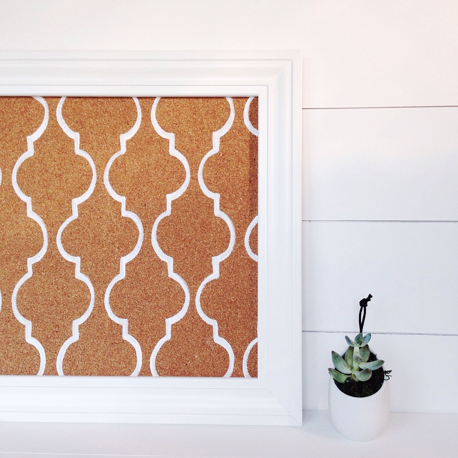 Memo / Cork / Bulletin Board / White Mediterranean Tile