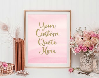 custom wall art custom wall quote custom print custom
