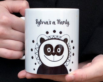 Panda Coffee Mug / Personalised Mug / Cute Panda Mug / Mug Gift / Personalized Mug Gift / Panda Gift / Animal Mug / Gift for Boyfriend