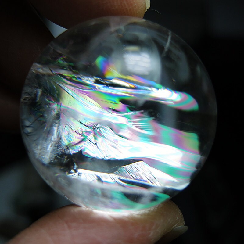 55g Natural rainbow Crystal Quartz Clear by GoldenHourMinerals