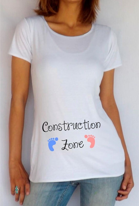 white maternity tee shirt