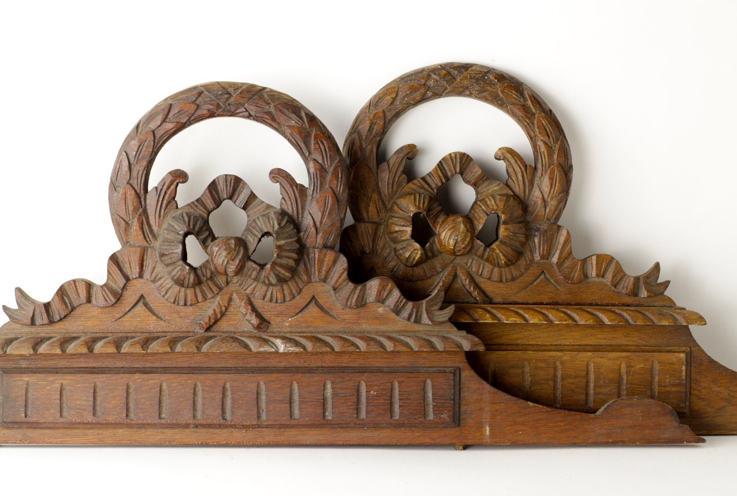 Antique Twin Bed Headboards Vintage His and Hers Bed Head