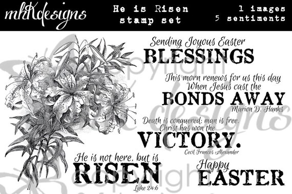 He Is Risen Digital Stamp Set