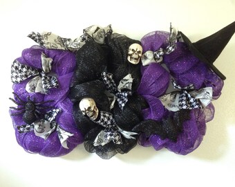 Boo Halloween mesh wreath