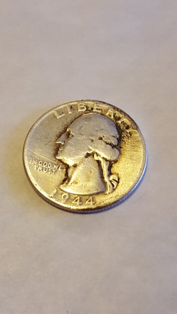 1944 Silver Quarter by SGBullion on Etsy