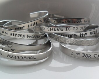 Custom stamped bracelet, personalized jewelry, friend bracelet, wedding gift, Couples, engraved bracelet, Loved ones, Children