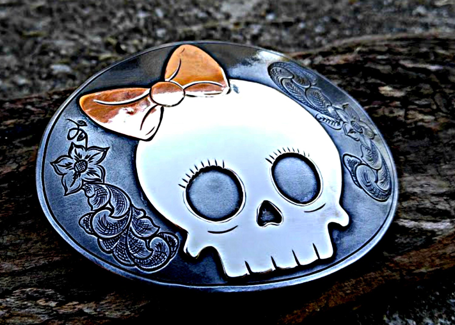 Goth Belt Buckle Skull Belt Buckle Custom Buckle Fun