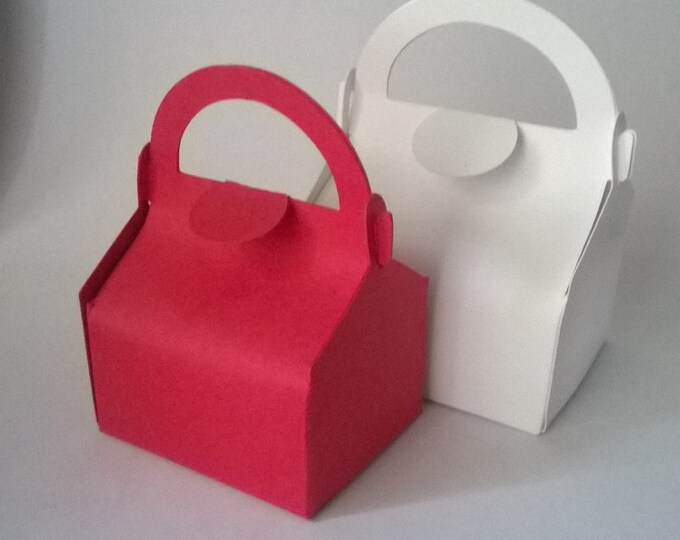 Wedding Favour Box with flap, Made to order, Choose colour,