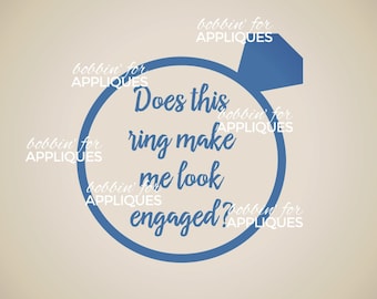 Does this ring make me look engaged? SVG cut file for vinyl cutters