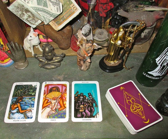 Three-Card Reading From New Orleans Voodoo Tarot by PZBOTANICA
