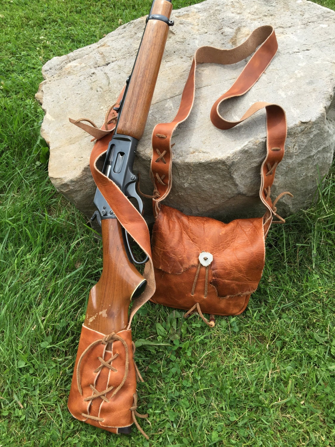Black Powder Possibles Bag Gun Sling by ForEverAfterLeather