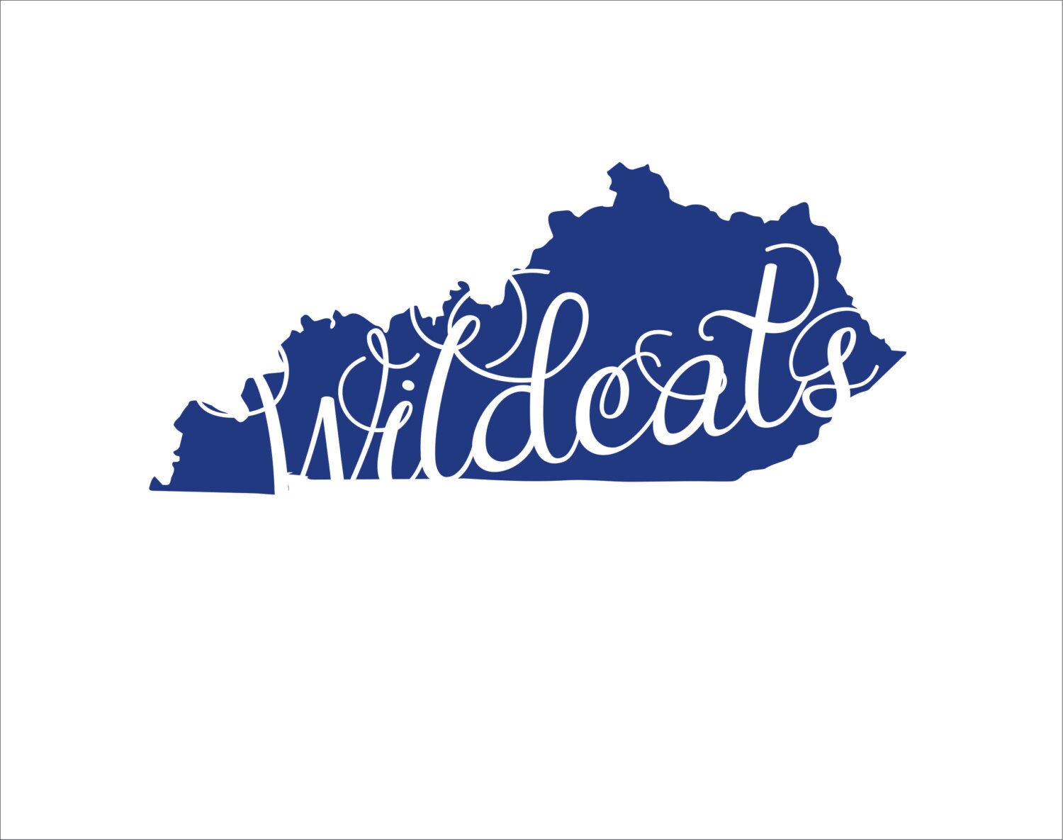 Download Wildcats KY state silhouette instant digital download cutting