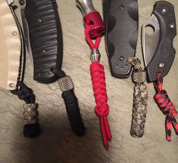 Paracord knife lanyard/variation of styles and colors to