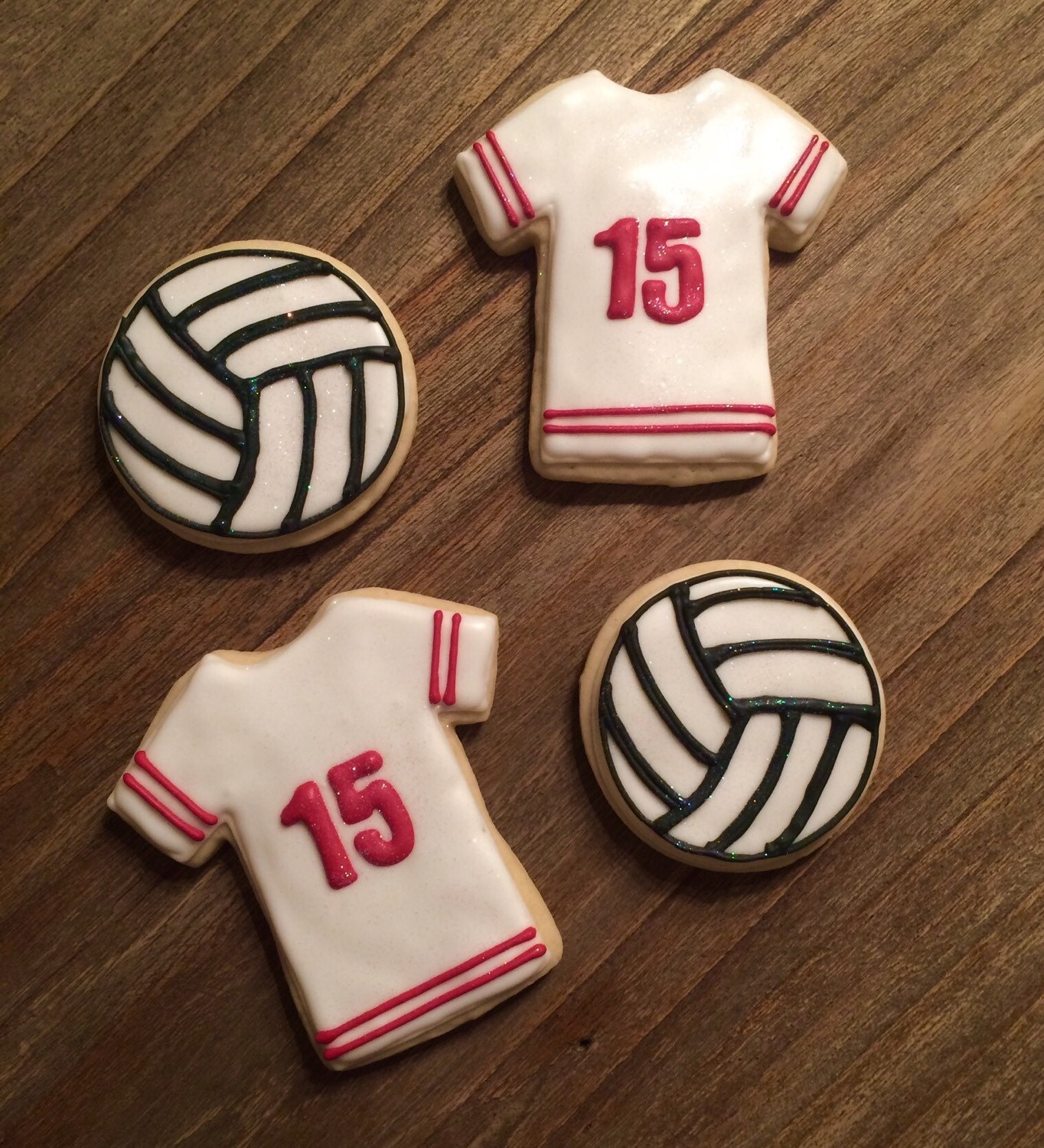 Custom Volleyball Sports Cookies 1 Dozen 12 Custom Sugar