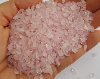 Small Pink Crystal Rose Quartz Stones, Crystal Rocks, Tiny Rose Quartz Stones, Small Stones, Rose Quartz Chips