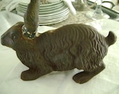 Charming Heavy Metal Rabbit /Hare ~~ French Farmhouse Or Cottage Garden Chic ~~ Price Reduction!