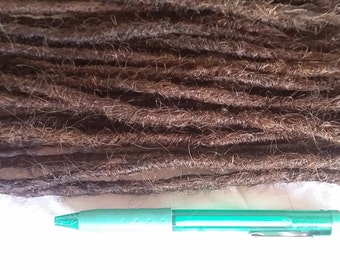 10 x DREADS Crocheted crochet human hair dreadlocks