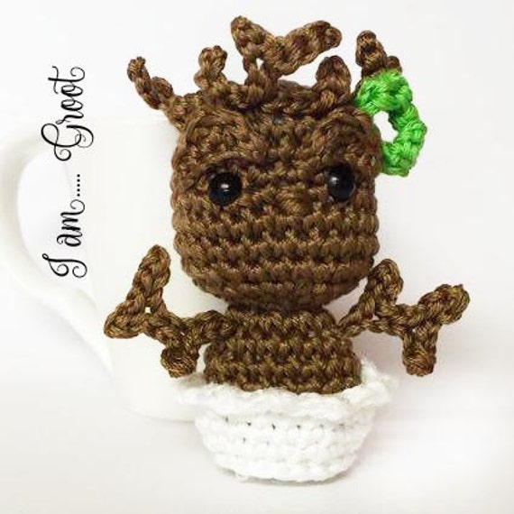 Groot amigurumi keychain doll from Guardian of the