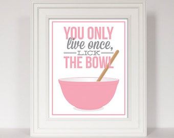 Lick the bowl | Etsy