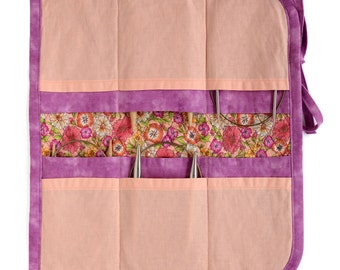 Circular Knitting Needle Case 2016 edition - Peach and pink
