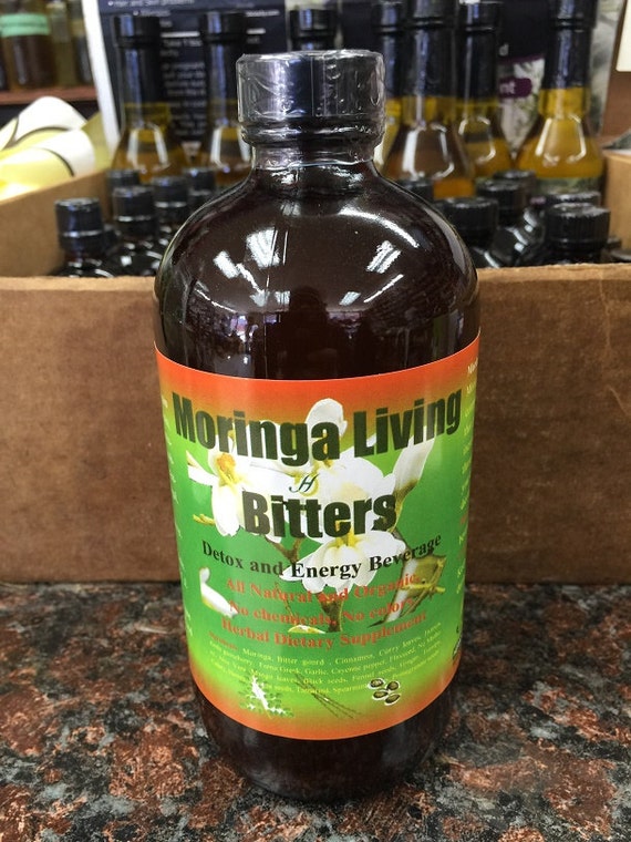 Moringa Living Bitters Detox & Energy Beverage 16fl oz