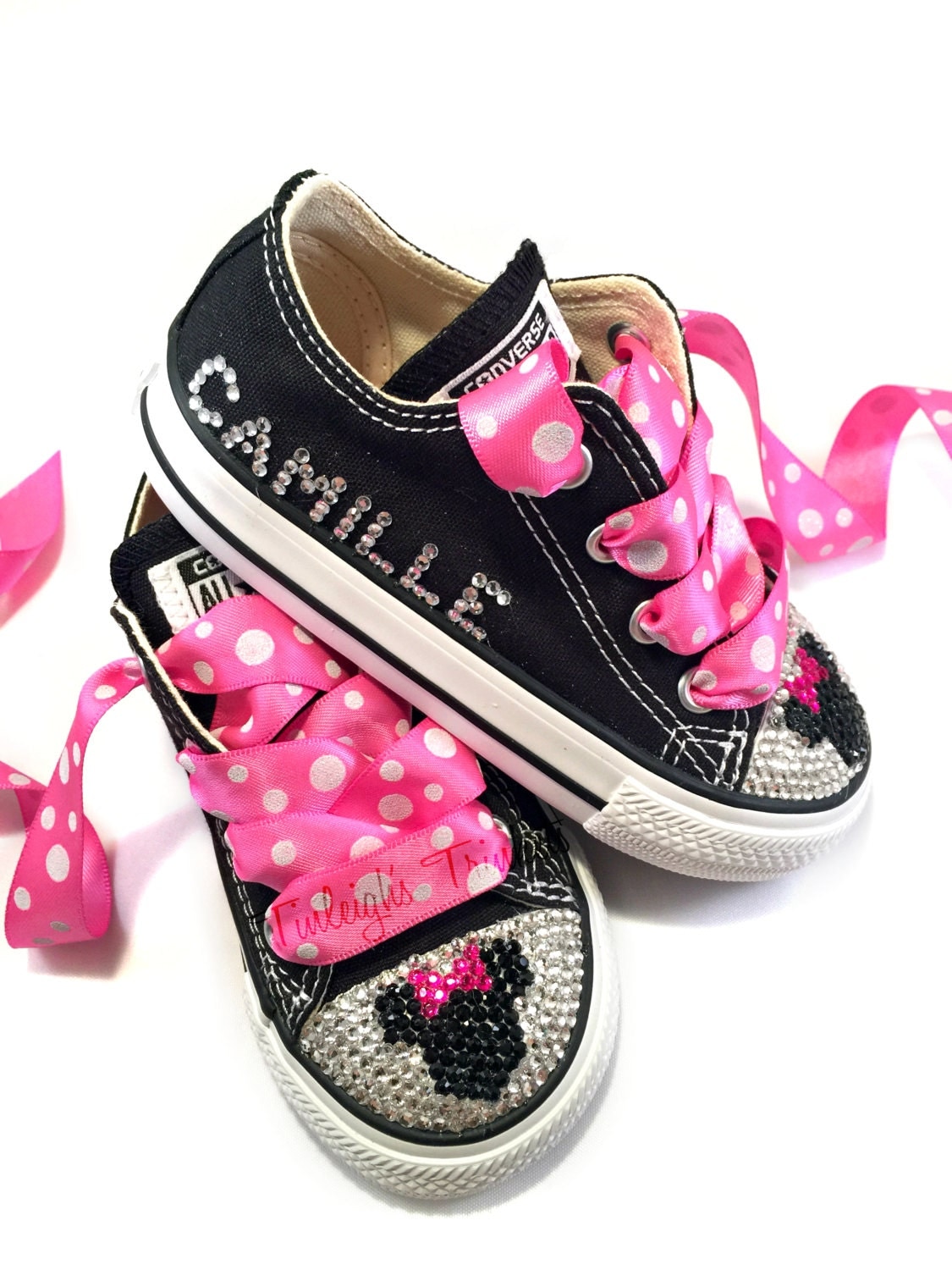 Minnie Mouse Toddler Converse Bling Shoes Hot Pink Disney