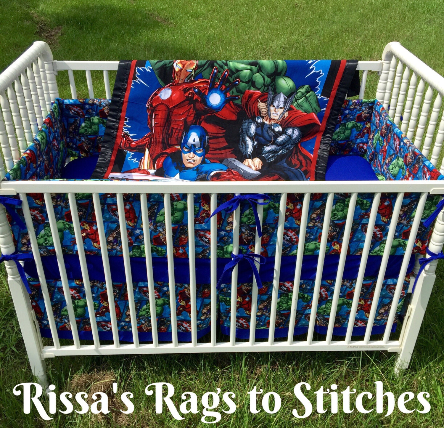 4pc. Avengers Crib Bedding Set