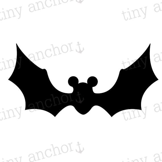 Printable Bat with Mickey Ears Halloween Disney Vacation Iron On