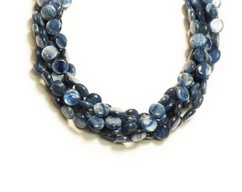 Kyanite Coin Shape Beads 10mm