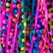 Pom Poms 2 yards Multi-color fluffy Pom Poms/colorful Pompom Trims/Ball fringe/Nursery/pillow pompom/blanket trims pompom/colorful pompom