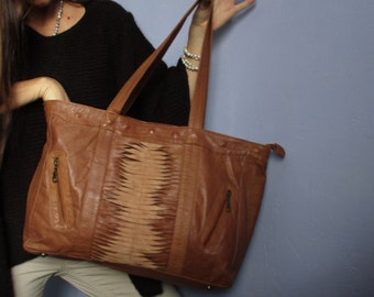 caba cheyenne brown leather bag