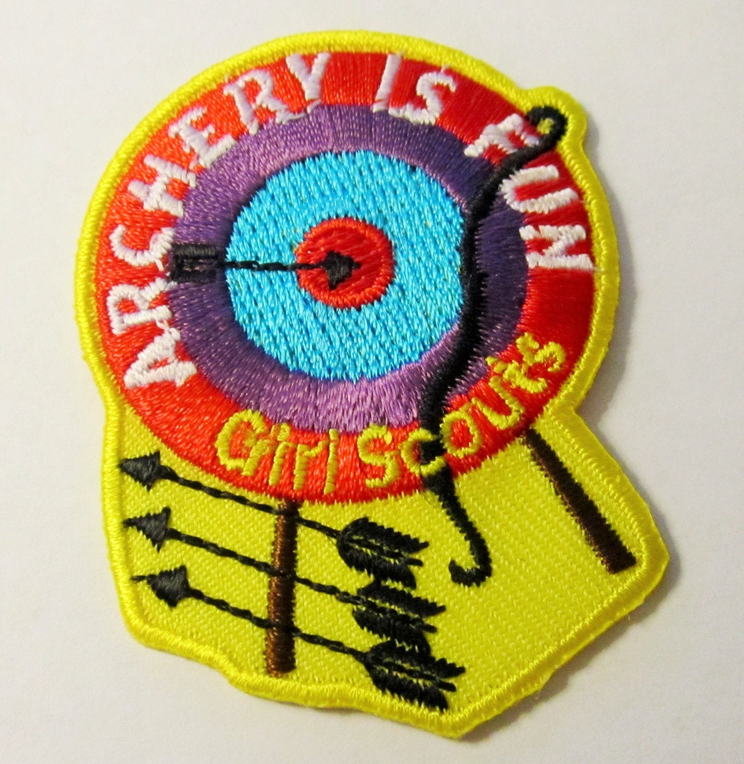 Girl Scout Fun Patch Archery Is Fun By Allthingsgirlscout On Etsy