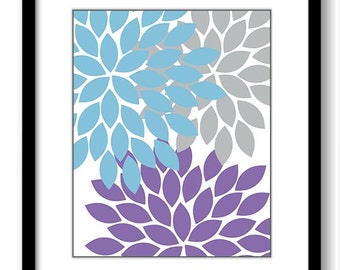 Purple And Grey Wall Art purple grey wall art | etsy Purple And Grey Wall Art purple grey wall art | etsy