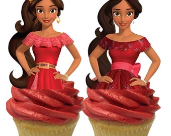 24 Elena of Avalor Cupcake Toppers