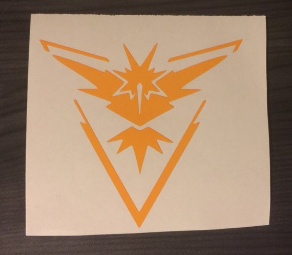 Pokemon Go Team Valor Logo Window Decal Car by BellesandGunShells