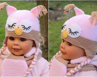 Speely Owl Hat Crochet Pattern
