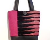 Pink Large Tote Bag, Black Tote Bag, Pink Handbag, Pink Fabric Bag, Black Leather Bag, Faux Leather Tote, Handmade Bag, Pink Purse, Tote Bag Pink Large Tote Bag, Black Tote Bag, Pink Handbag, Pink Fabric Bag, Black Leather Bag, Faux Leather Tote, Handmade Bag, Pink Purse, Tote Bag