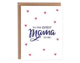 Baby Shower Card, Mama To Be Card, Girl Baby Card, Boy Baby Card, Welcome Baby Card, Baby Shower, Shower Card, Unisex Baby Card (No.147-C)