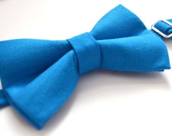 Malibu Blue Bow Tie For baby/Toddler/Teen/Adult/with Adjust strap/Clip on