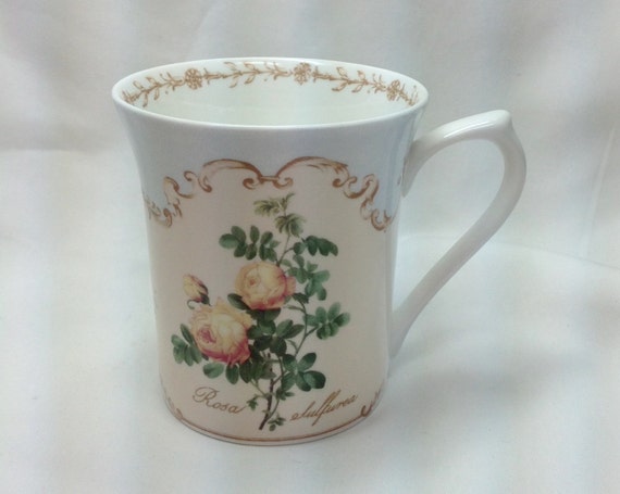 Vintage Queens Redoutes Roses Porcelain Cup Mug The Royal 0353