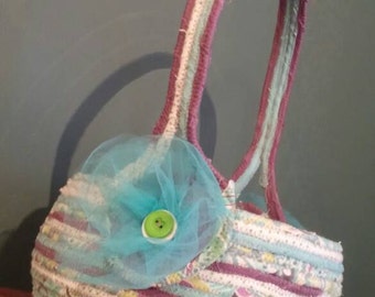 Shabby Chic Easter Basket in custom colors with embellishments