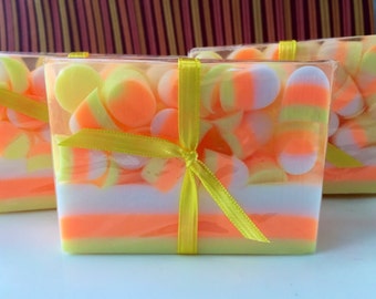 Candy Corn Soap - Halloween Soap - Fall Soap - Soap for Kids - Halloween Gift - Candy Soap - Halloween Favor