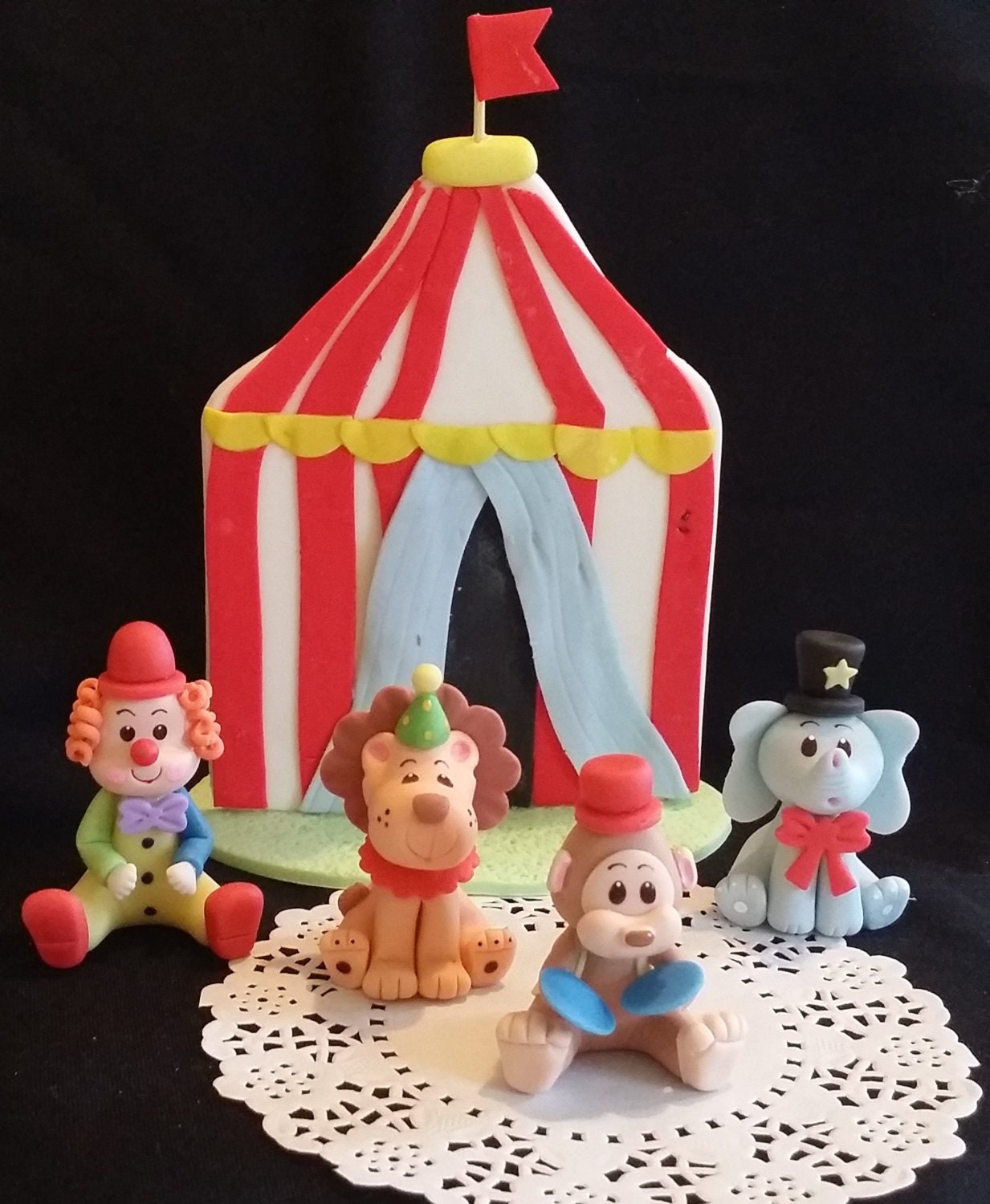  Carnival  Birthday  Circus  Cake  Toppers  Circus  Birthday  Party