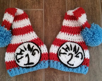 Thing 1 and Thing 2 Hats