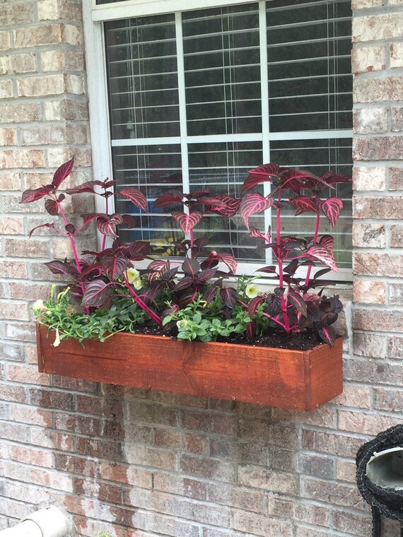 Window box planter FREE SHIPPING by TheTinyLadybug on Etsy